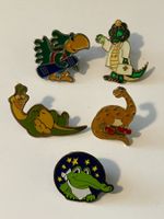 5 Pin Figuren (5) Krokodile / Dino's
