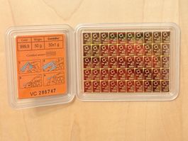 50g Valcambi CombiBar, Gold 999.9 Feingold - Neu