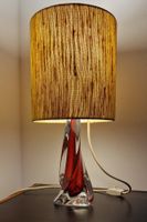 MCM Vintage Design, Tischlampe, Sommerso, Glassfuss, 1960er