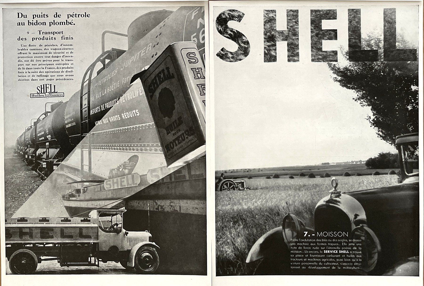 Foto & Immagini: Shell Emailschild - 4 Alte Werbungen / Publicités 1930/31 – Usato da Savagnier venduto da Ne2065 3