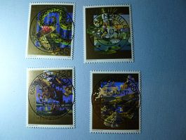 2007 Sagenhafte Schweiz ET Vollstempel 1222-1225 Ortsstempel