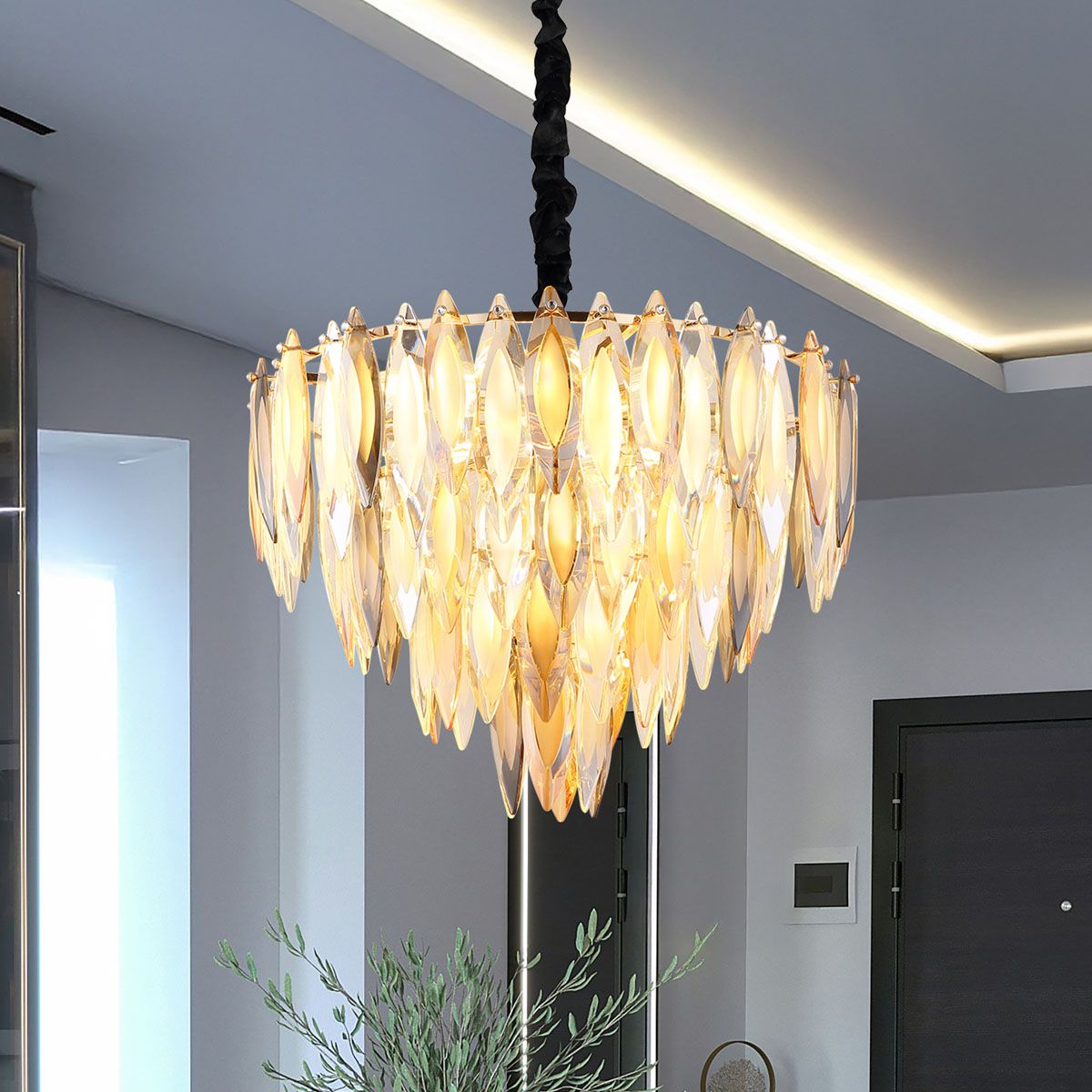 Lampadari & plafoniere: Pendelleuchte, Kronleuchter, 60 cm Ø – Nuovo (secondo la descrizione) da Kreuzlingen venduto da Smart-Light 3