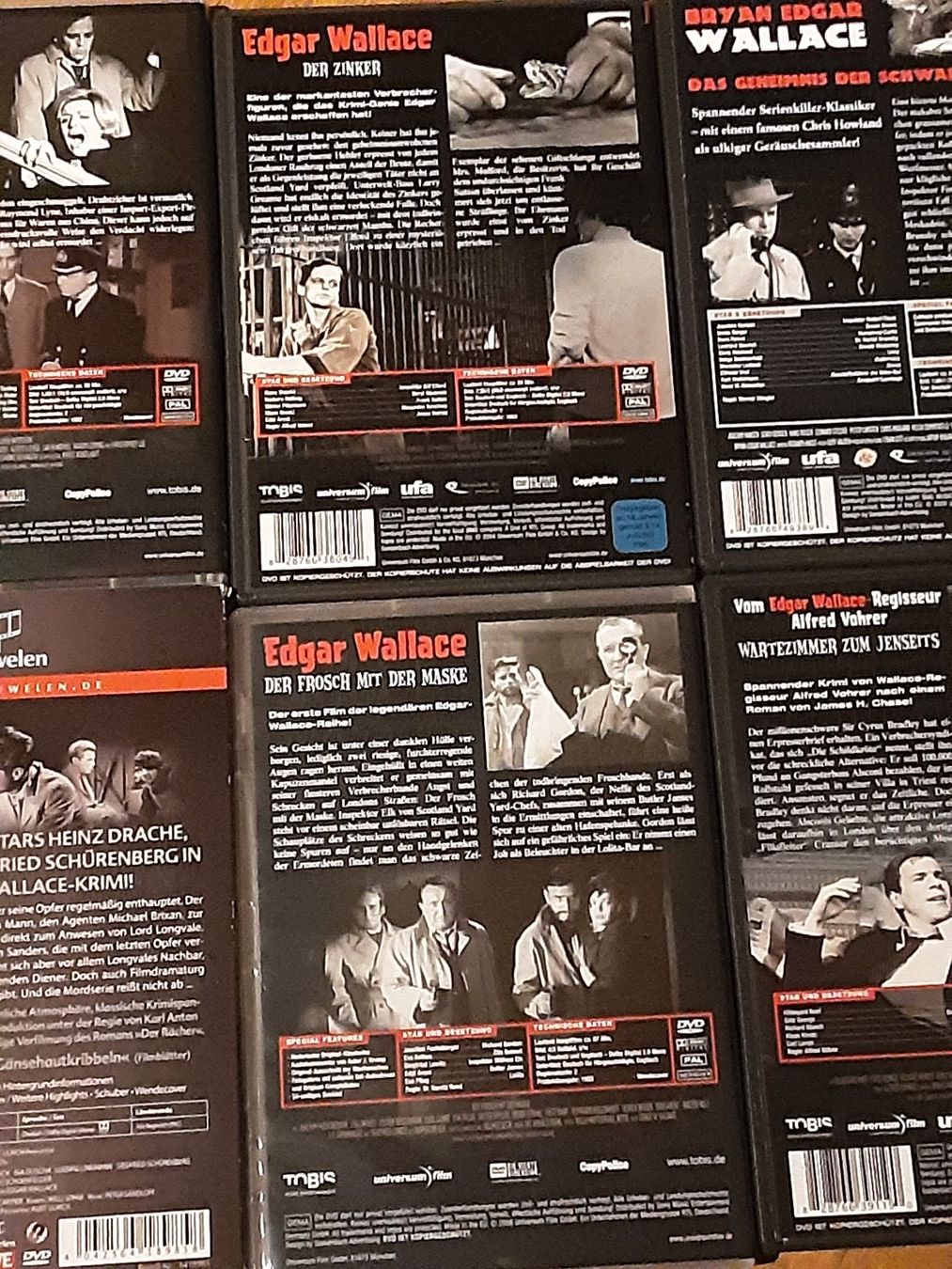 Tutti i DVDs: Edgar Wallace - 6 Filme – Usato da Wallisellen venduto da Sawr 3