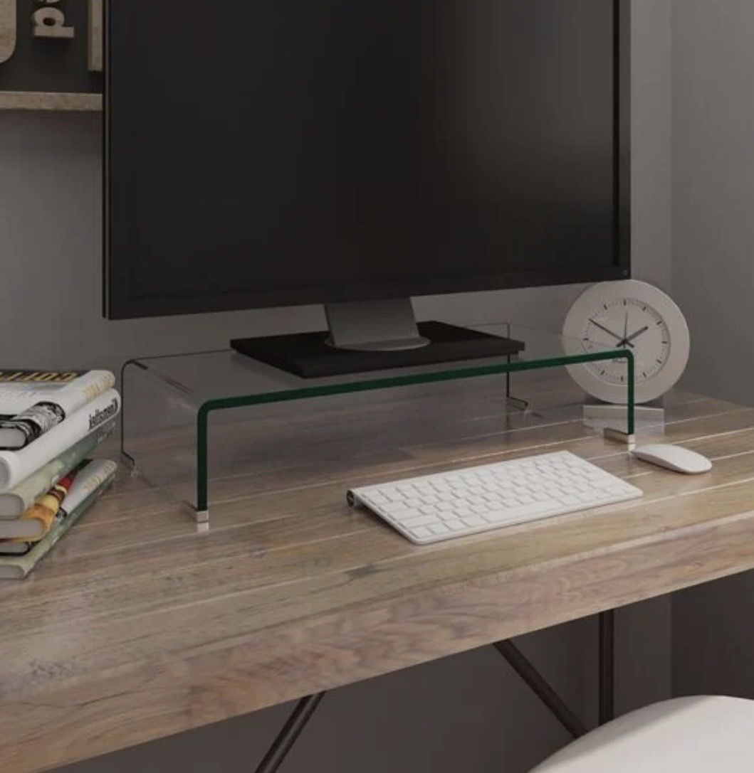 Bildschirmhalterung: Glas Monitorständer – Neu (gemäss Beschreibung) aus Meggen von vio_2wm9 1