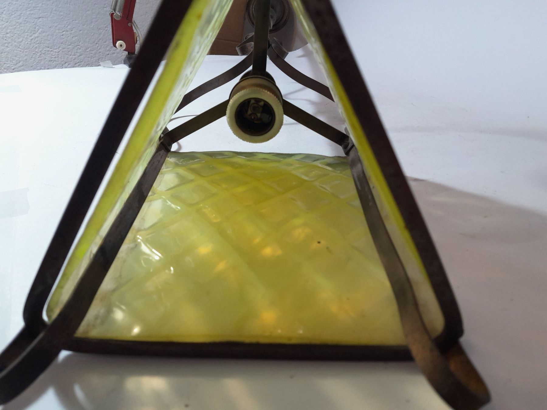 Lampadari & plafoniere: Vintage Deckenlampe - Art Deco? - Glas – Usato da Männedorf venduto da Bel-view 8