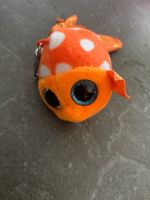 Schlüsselanhänger Fisch orange Plüsch