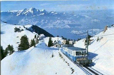Cartoline postali: Rigi-Kulm, Arth-Rigi-Bahn – Usato da Ottikon b.Kemptth. venduto da Neptun1974