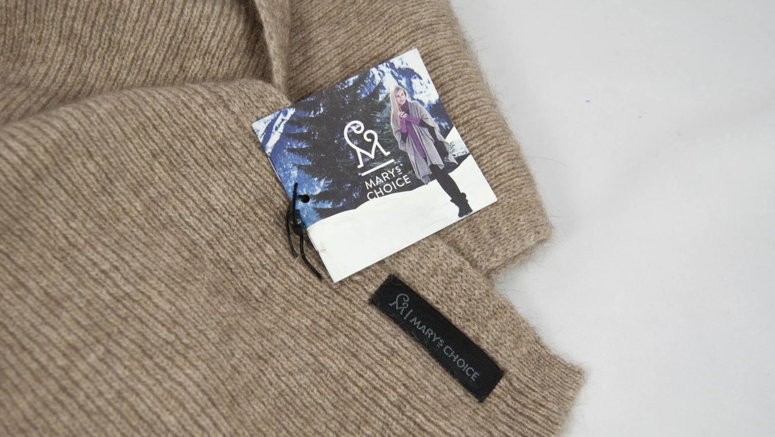 Foulard & Sciarpe: Possum Halstuch fein gerippt beige – Nuovo e nell'imballaggio originale da Zollikofen venduto da marys-choice 2