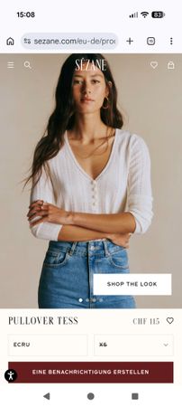 Pullover Tess weiss Sézane