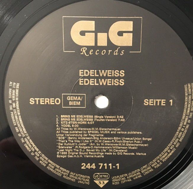 Dischi in vinile: Edelweiss - Edelweiss (LP) – Usato da Grüningen venduto da azulmarron 2
