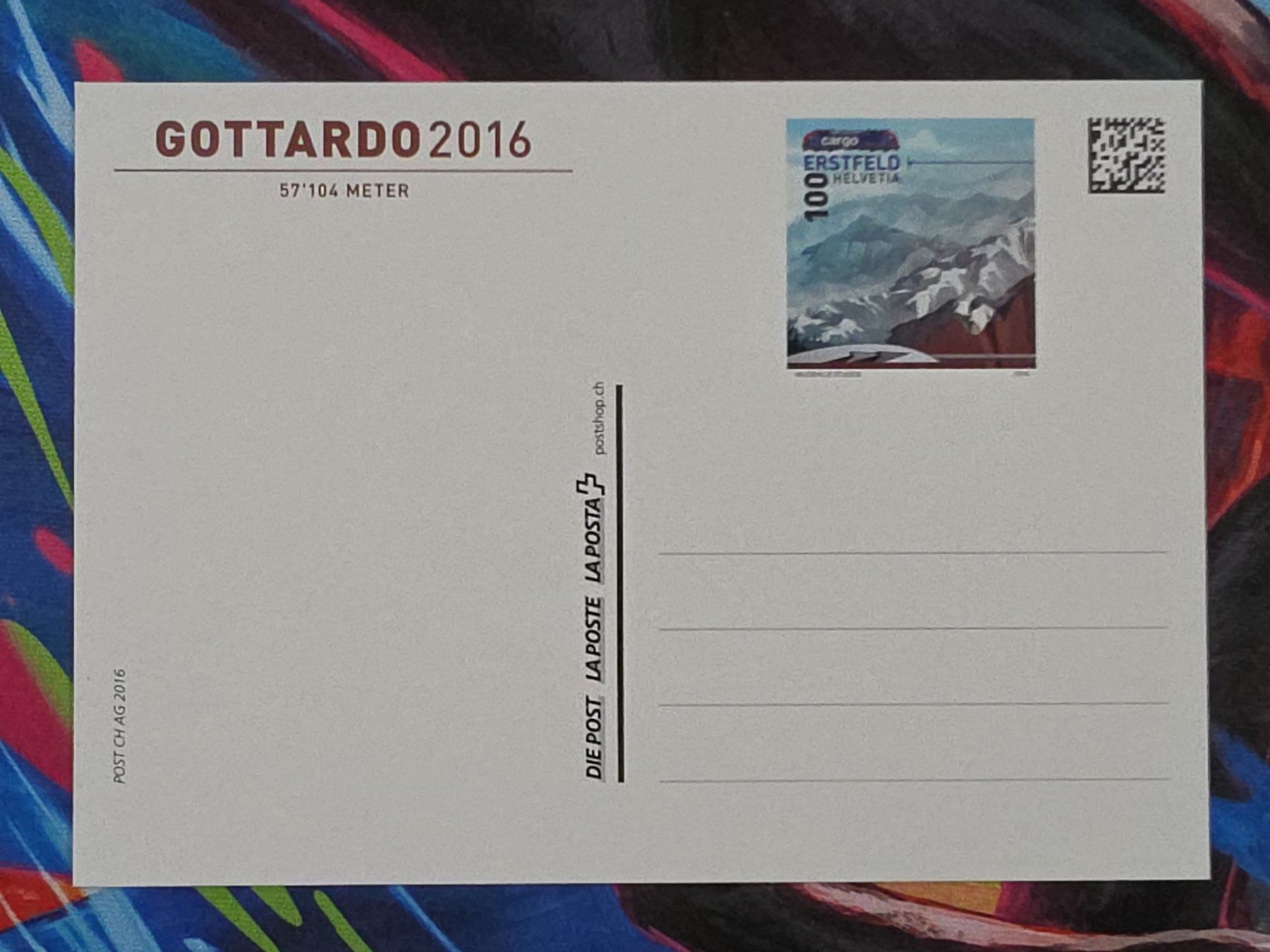 Ansichtskarten: CL26 Carte Postale + Timbre Suisse 2016 – Gebraucht aus Cousset von Patrick_Collections 1