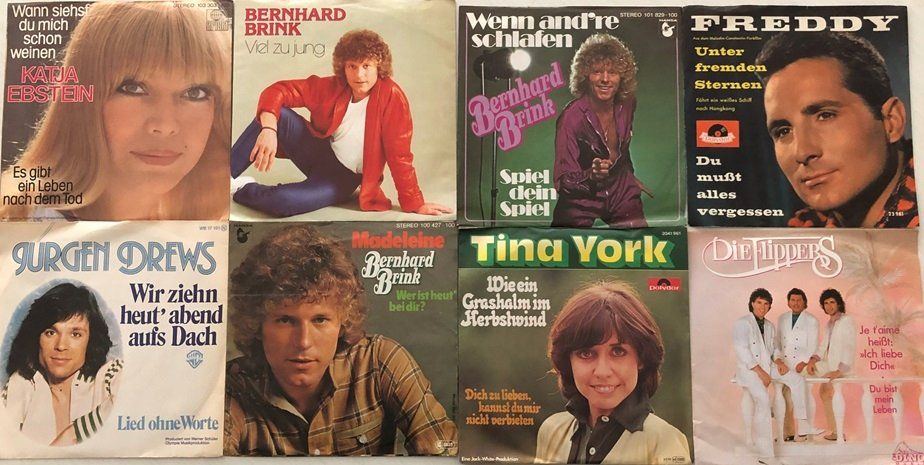 Dischi in vinile: 8x Vinyl-Singles – Schlager – Usato da Grüningen venduto da azulmarron