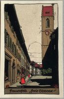 Frauenfeld, Freie Strasse, Feder - Litho