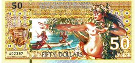 Pacific States MMP 50 Dollars Polymer UNZ Fantasy 2023 Nr.2