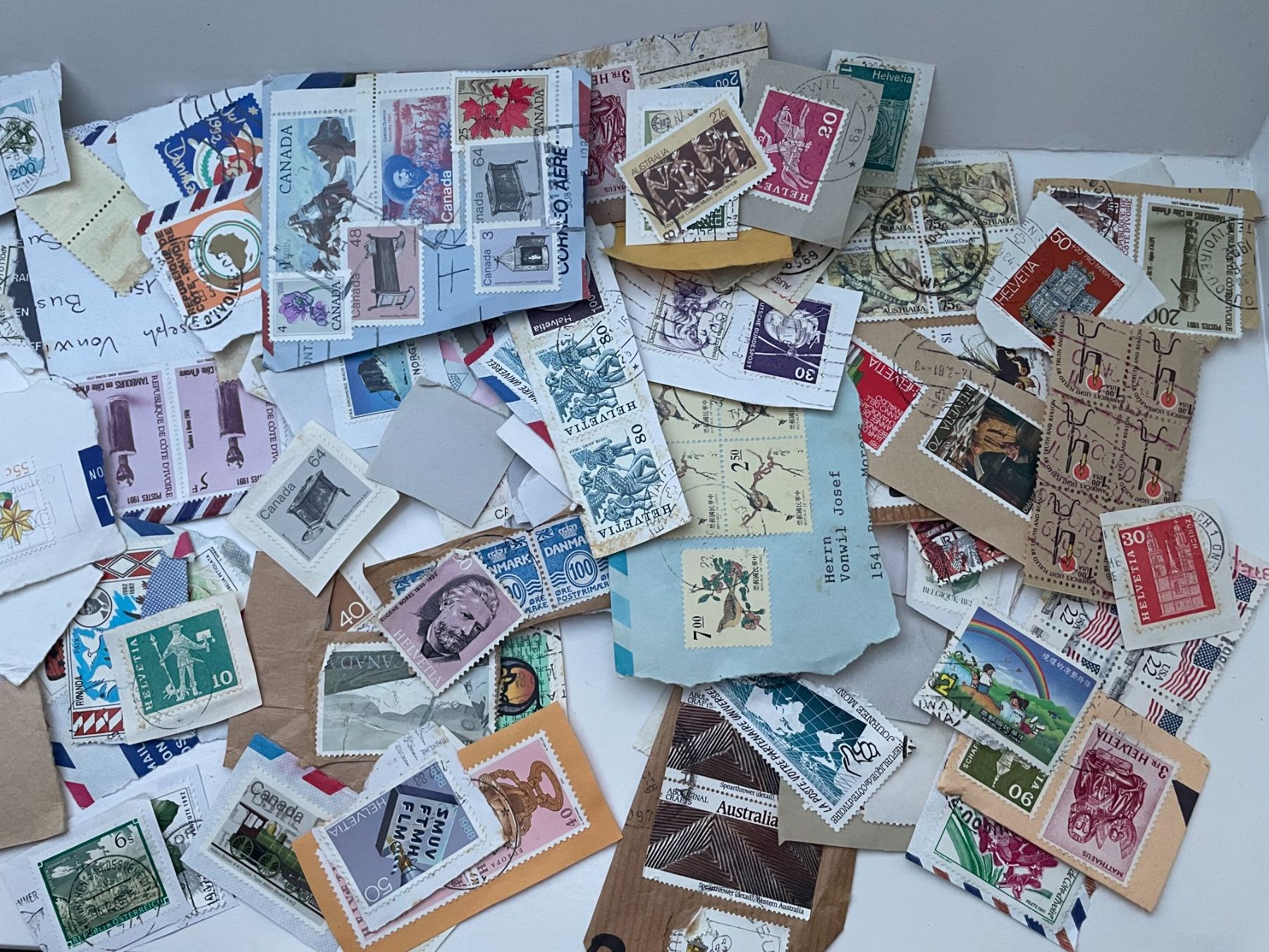 Alle Briefmarken: Collection Timbre / Briefmarken Sammlung – Gebraucht aus Fribourg von tinavon 1