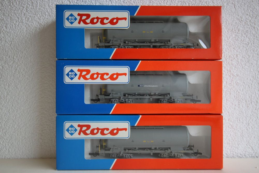 Lot 3 Wagons Citernes Roco HO DSB STATOIL - Époque 4, Réf 67044 A B C, Avec Boîtes