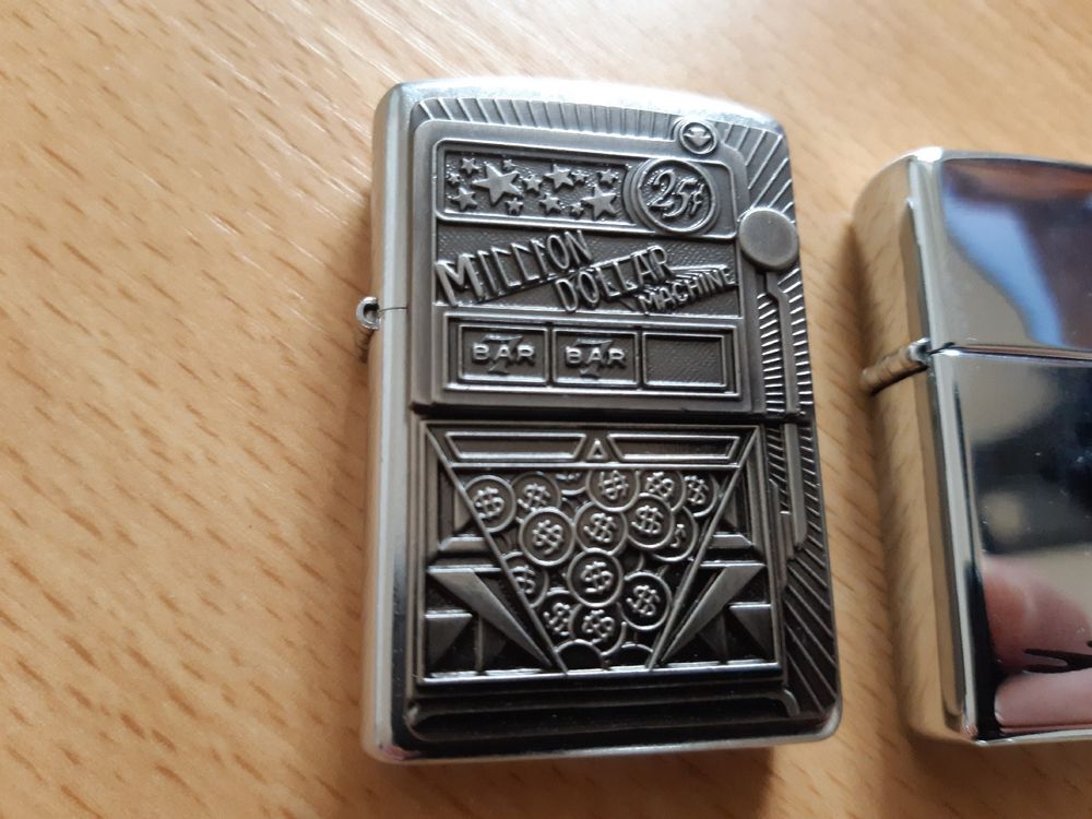 Feuerzeugbasis Set Für Zippo & Zippo Liner – Gold, Mit Dichtung, Ersatzfeuerstein-Fach, Metall-Konstruktion