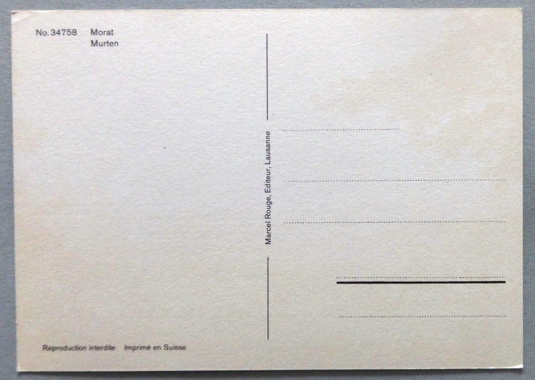 Cartes postales: Morat - Murten – D'occasion à Fétigny par Billy2miny 1