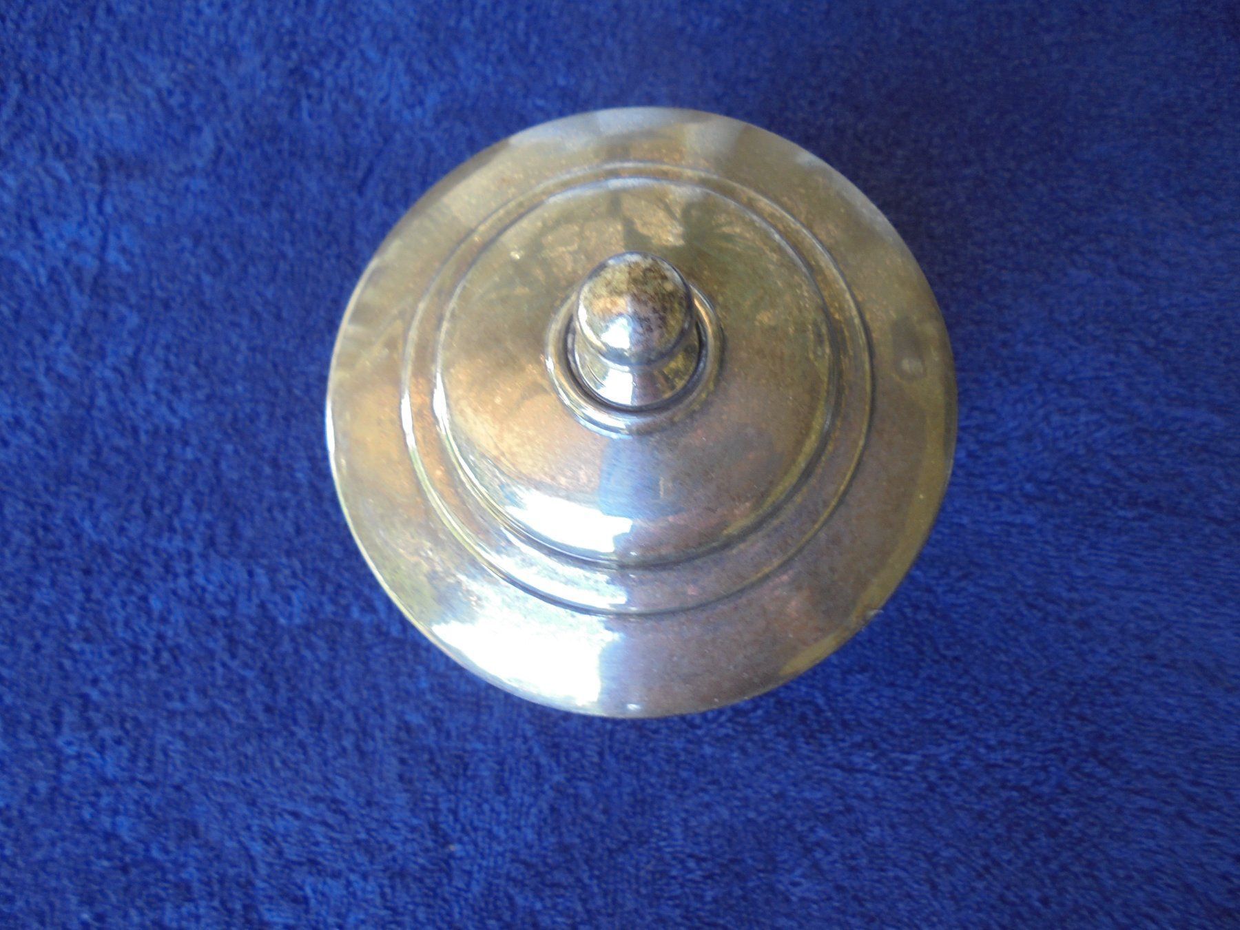 Zuccheriere: Alte versilberte Dose, ca. 1950 – Usato da Camorino venduto da Hunpete 2