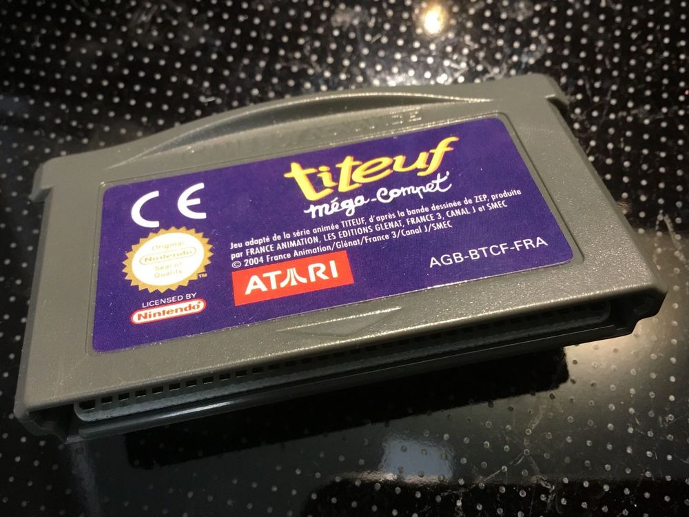 Jeu Titeuf Sur Game Boy Advance Color - Version Française, Bon état, Jeu Rétro