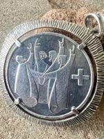 CH Bundesschwur - 1963 historischer Silberanhänger 925 - 5cm