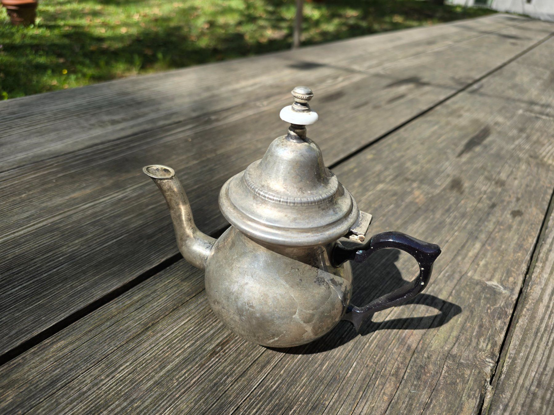 Teekannen: Metall: Teekrug S-vintage – Gebraucht aus Romanshorn von Rachacha 1