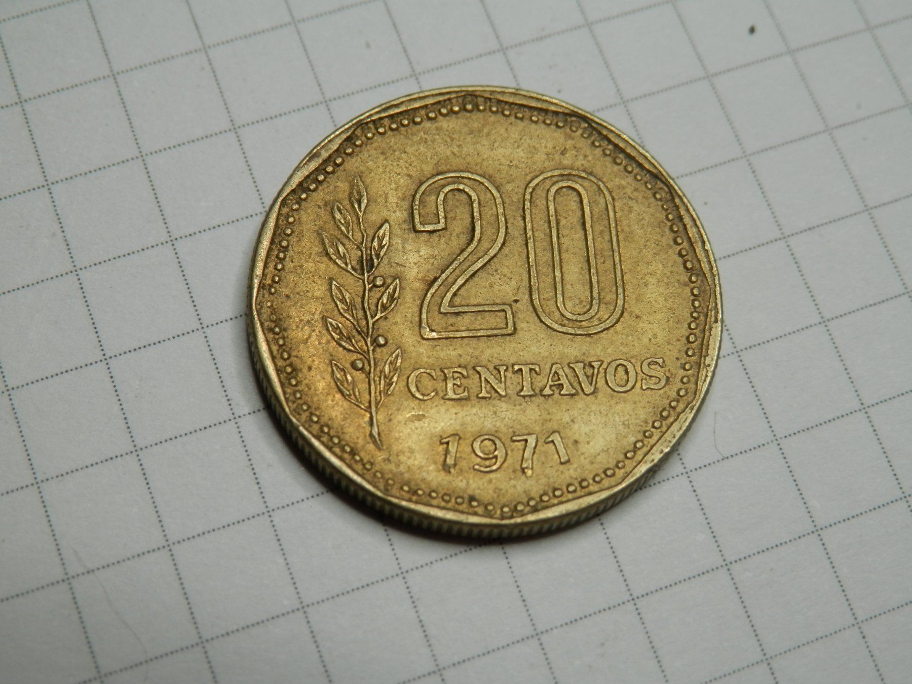 Tutti le monete: Argentinien  20 Centavos, 1971 – Usato da Weiach venduto da weiach81 1