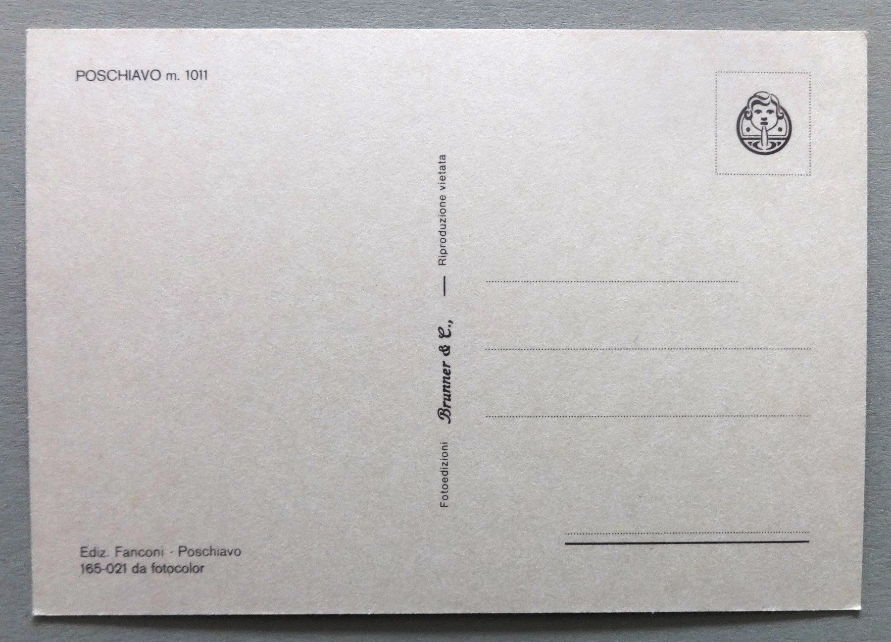 Cartoline postali: Poschiavo m. 1011 – Usato da Fétigny venduto da Billy2miny 1
