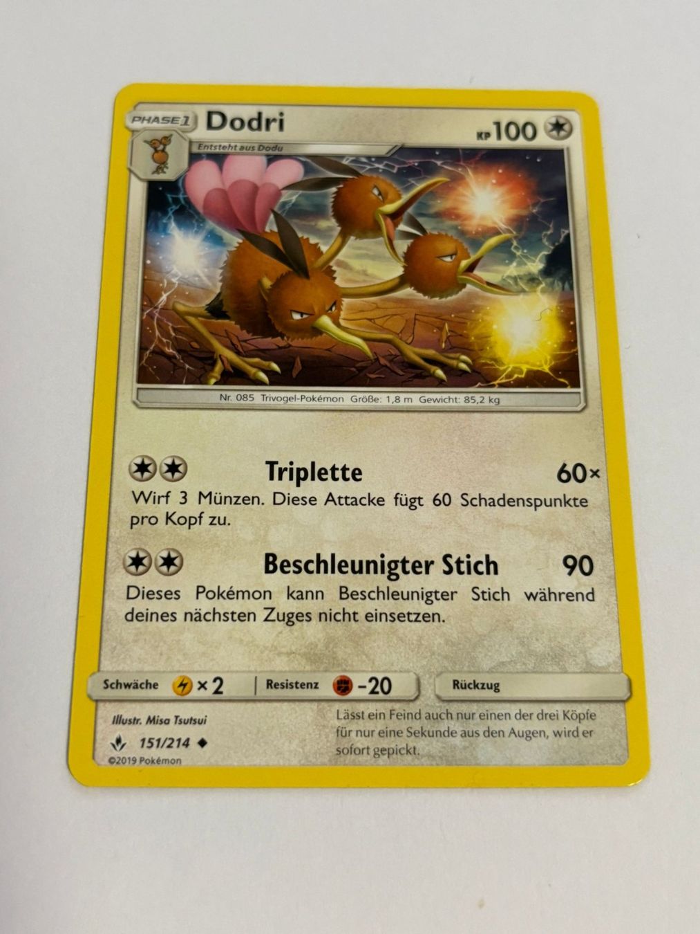Pokémon Carte collezionabili: Pokemon-Karte Dodri 151/214 – Usato da Herisau venduto da Seyashop1