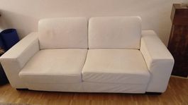 Stylisches weisses Sofa  bequem & gross