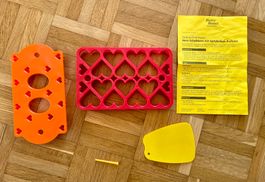 Herz-Schablone mit Spitzbuben-Aufsatz, von Betty Bossi, NEU