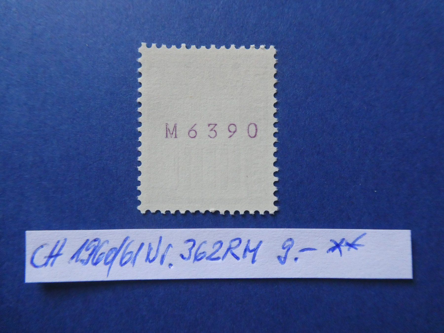 Tutti i francobolli: CH 1960/61 Nr. 362RM postfrisch ** – Usato da Lausen venduto da Herbamare01 1