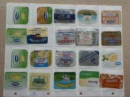 40   verschiedene            Butterdeckeli