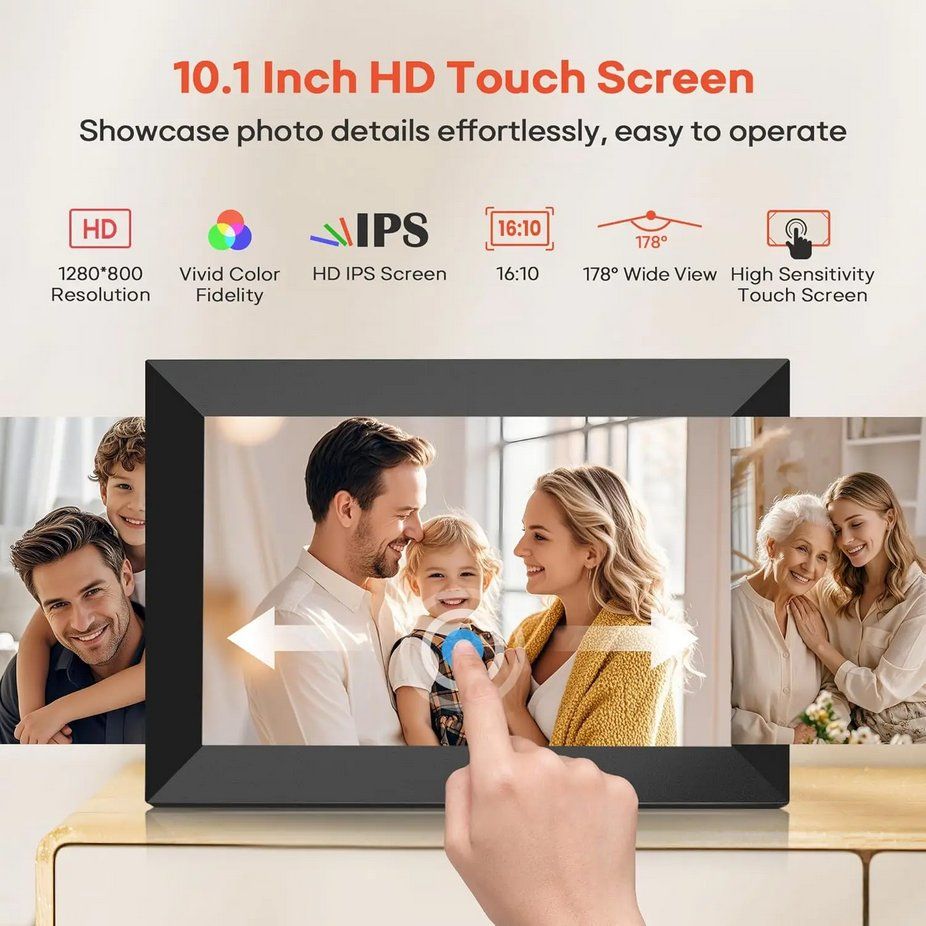 Cornici: Digitaler Bilderrahmen Frameo 10.1" WiFi 32GB IPS Touch – Nuovo e nell'imballaggio originale da Genève venduto da Lotus-18 3