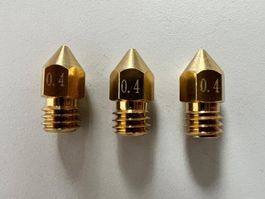 MK8 Extruder Nozzles Messing Düsen 0.4 mm. 3D-Drucker, Set 3