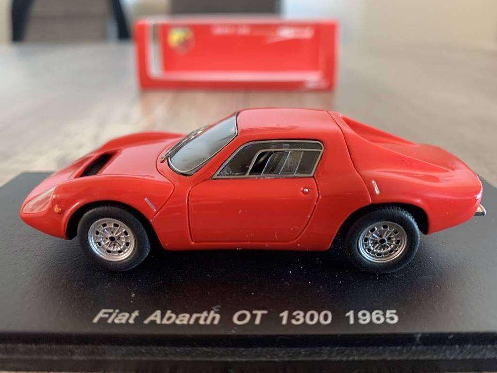 Fiat Abarth OT 1300 1965 Rouge, Miniature Spark 1/43, Série Minimax, état Neuf