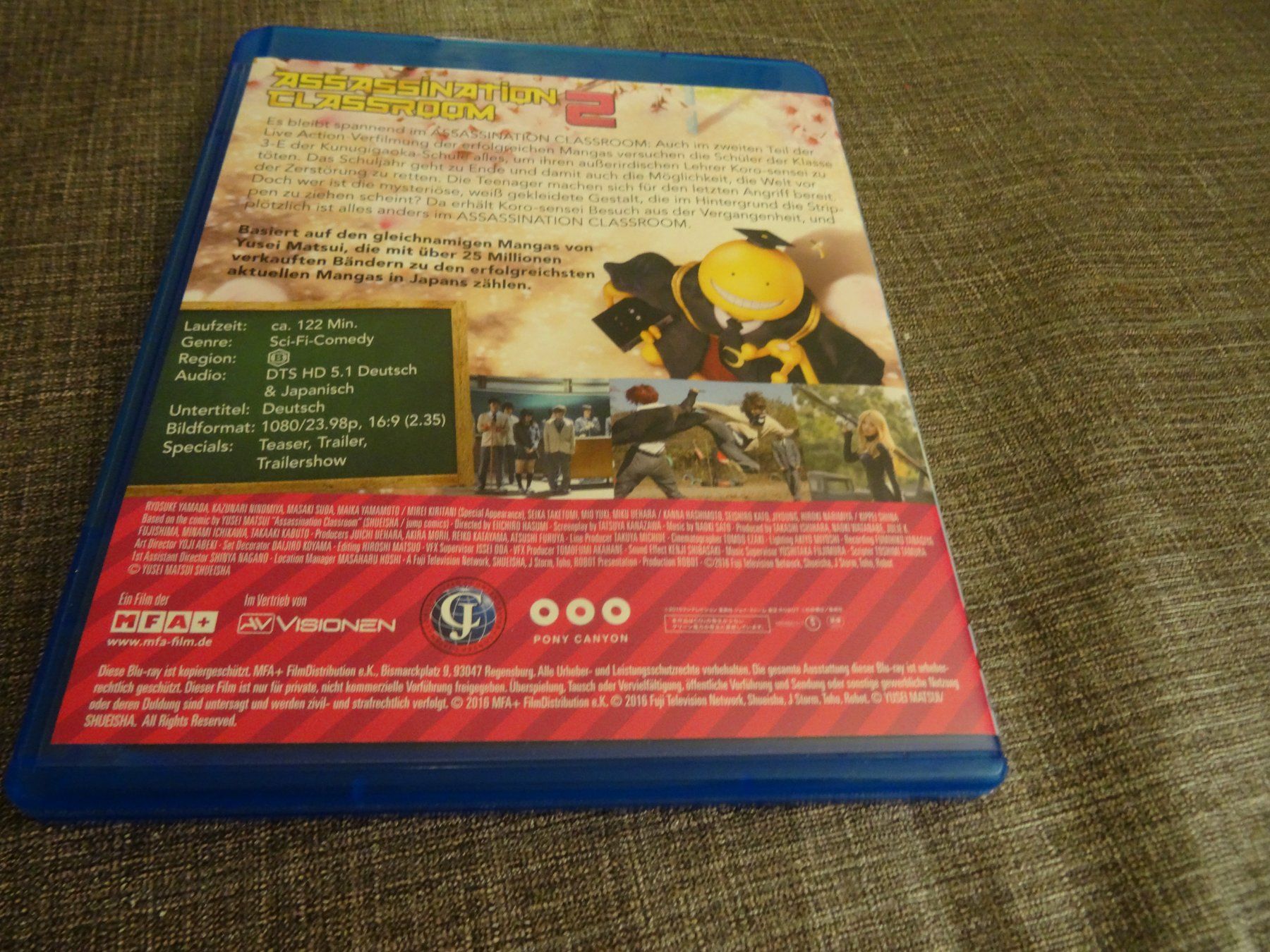 Tutti i DVDs: Assassination Classroom 2 Blu-ray – Usato da Olten venduto da Disc-Verkauf 2