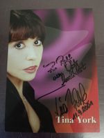 Tina York  - handsignierte alte Autogrammkarte