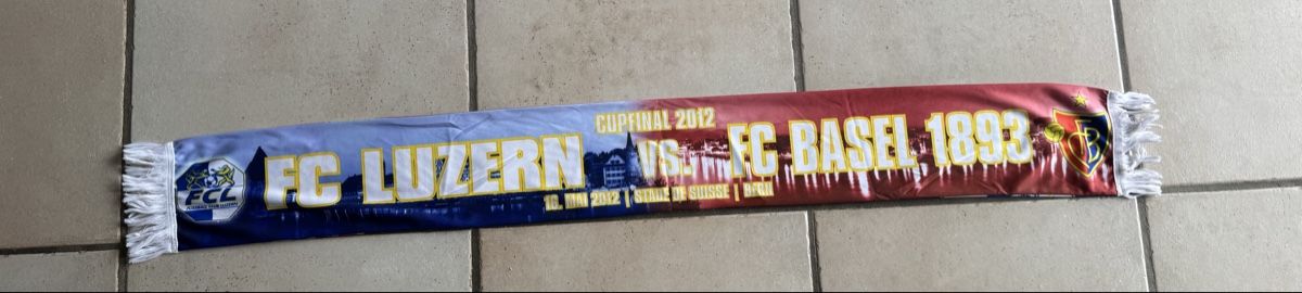 FC Basel Foulard & Sciarpe: Fc Luzern - Fc Basel Cupschal 2012 – Usato da Lenzburg venduto da Meister_k 1