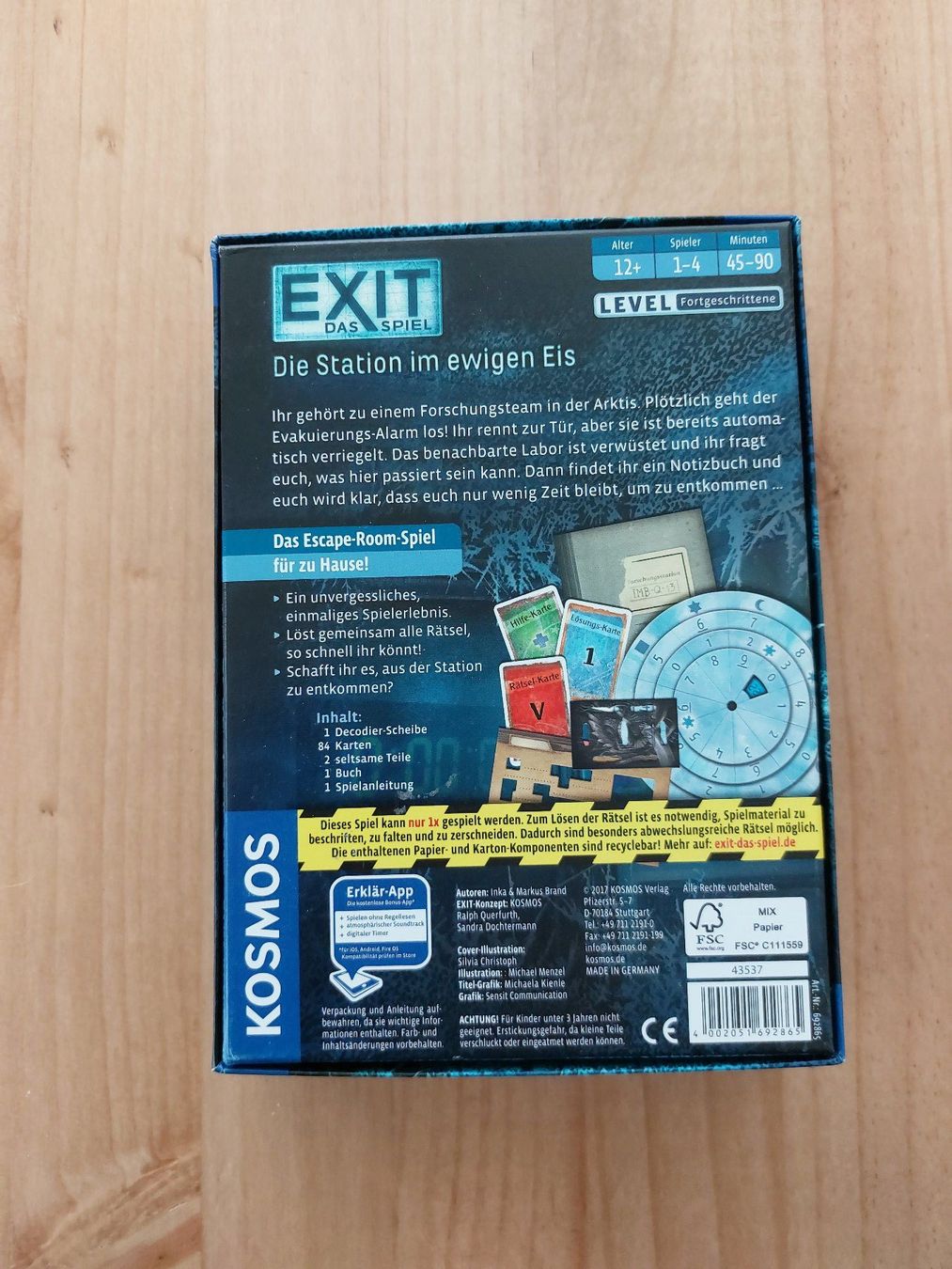 Kosmos Giochi: Exit Das Spiel Die Station im ewigen Eis – Usato da Biel/Bienne venduto da big_hxr7 1