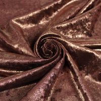 2m tissu maille velours frappé - cuivre - So tissus
