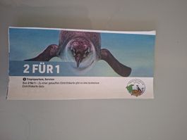 2 für 1 Ticket Tropiquarium Servion gültig bis 31.8.26