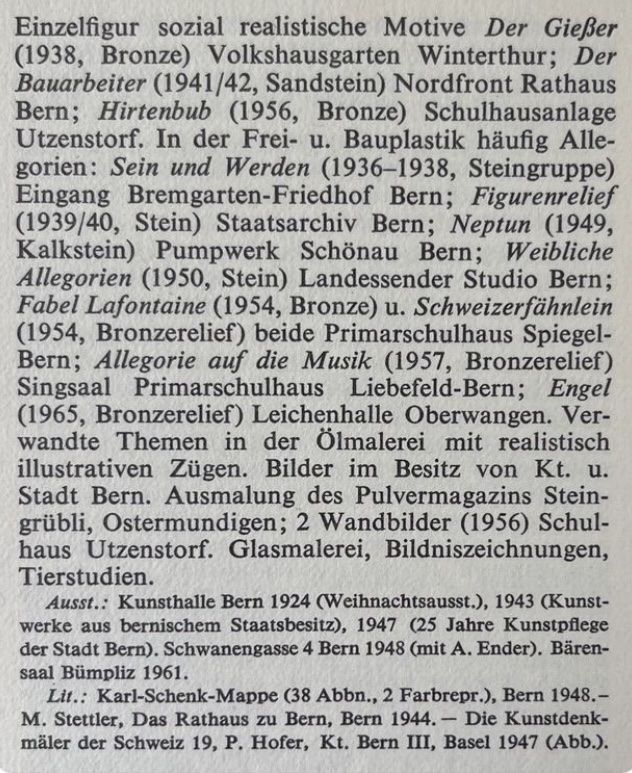 Grafica & Litografie: Schenk Karl (1905-1973) – Usato da Grosshöchstetten venduto da Perle1951 5