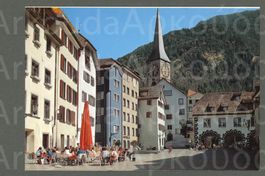 AK Chur GR Partie in der Altstadt,Arcas,Martinsturm ≈ 1980 