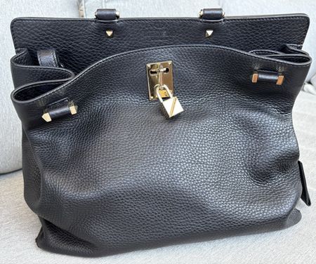 Valentino Garavani Handtasche schwarz Leder guter Zustand
