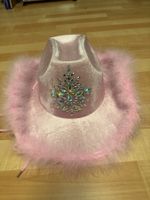 Pink Cowgirl Hut Federn Strass Karneval! Gr 56 neu
