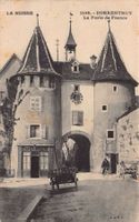 Porrentruy, Porte de France, Café du Moulin, circulée 1913