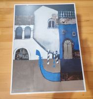 Vintage Kunstdruck, Gondel Venedig, Rosina Wachtmeister