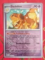 Dachsbun - Pokemon Reverse Holo Paldean Fates