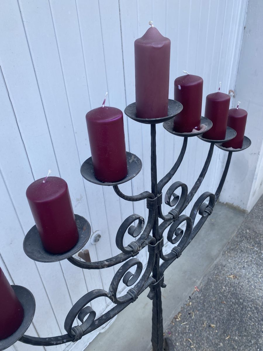 Portacandele: Candélabre avec bougies  – Usato da Sion venduto da tit_65zf 3